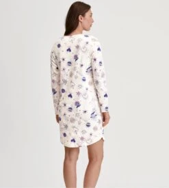 Calida Charm Cream Favourites Universe – Chemise de Nuit Manches Longues en Coton Bio 9 Calida Charm Cream Favourites Universe – Chemise de Nuit Manches Longues en Coton Bio -Lingerie Sipp chemise de nuit femme coton bio charm cream 3