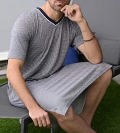 Chemise De Nuit Homme Coton Modal Quartz
