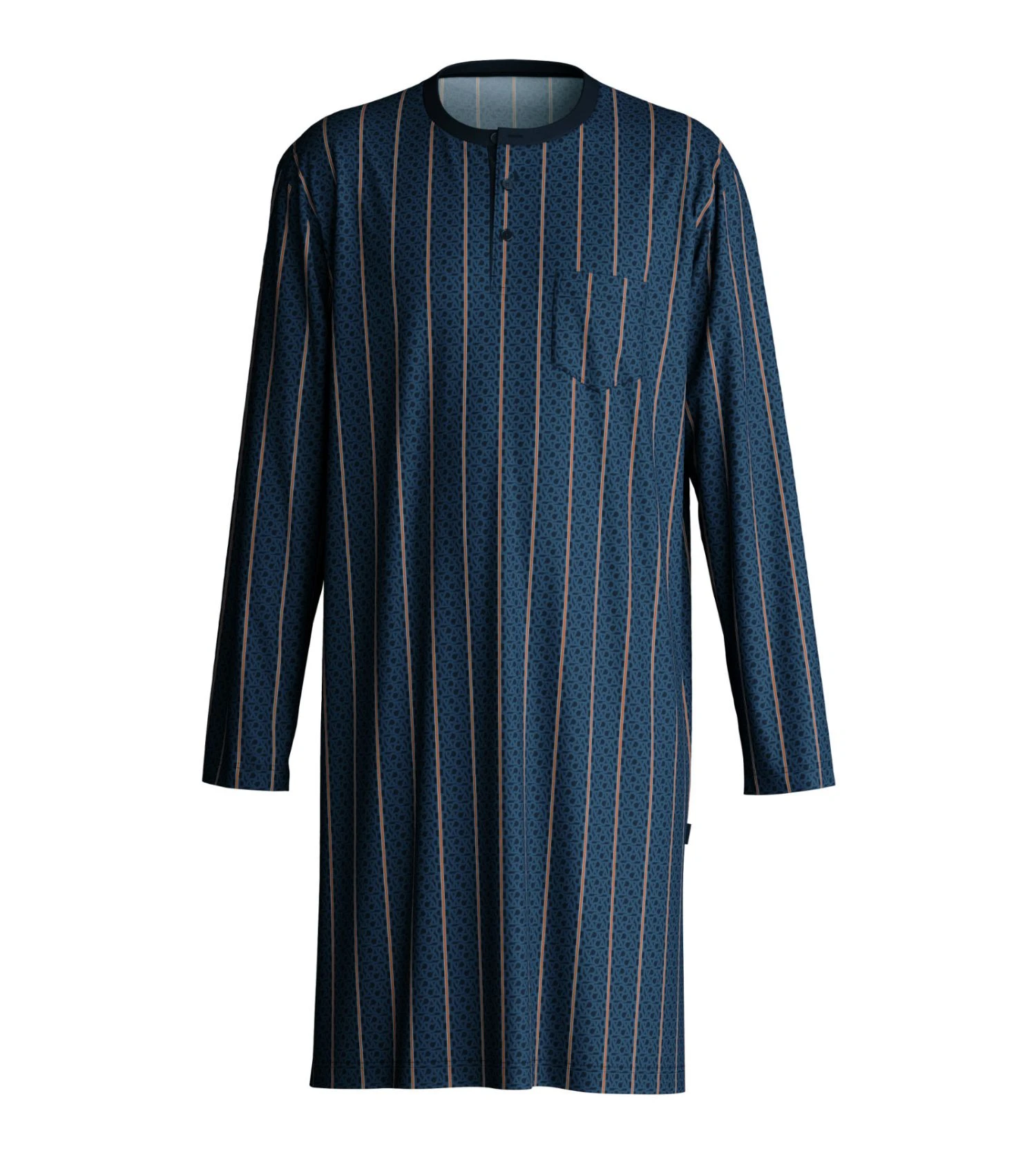 Calida Chemise De Nuit Homme à Rayures Relax Imprint Insignia Blue 4 Calida Chemise De Nuit Homme à Rayures Relax Imprint Insignia Blue – Image 2