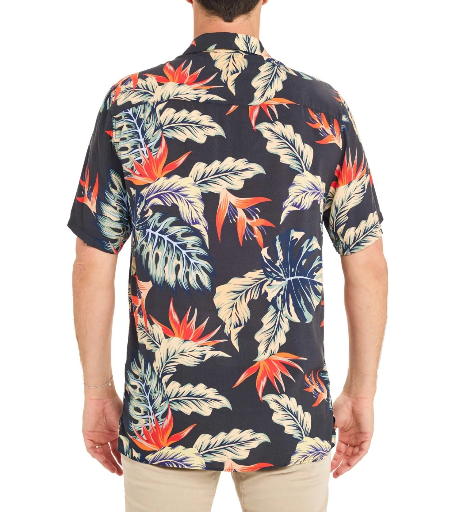 PULLIN Night Jungle Black Tropical Print – Short Sleeve Hawaiian Viscose Shirt 4 PULLIN Night Jungle Black Tropical Print – Short Sleeve Hawaiian Viscose Shirt – Image 2