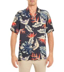 PULLIN Night Jungle Black Tropical Print – Short Sleeve Hawaiian Viscose Shirt 9 PULLIN Night Jungle Black Tropical Print – Short Sleeve Hawaiian Viscose Shirt -Lingerie Sipp chemise manches courtes nightjungle night jungle 3