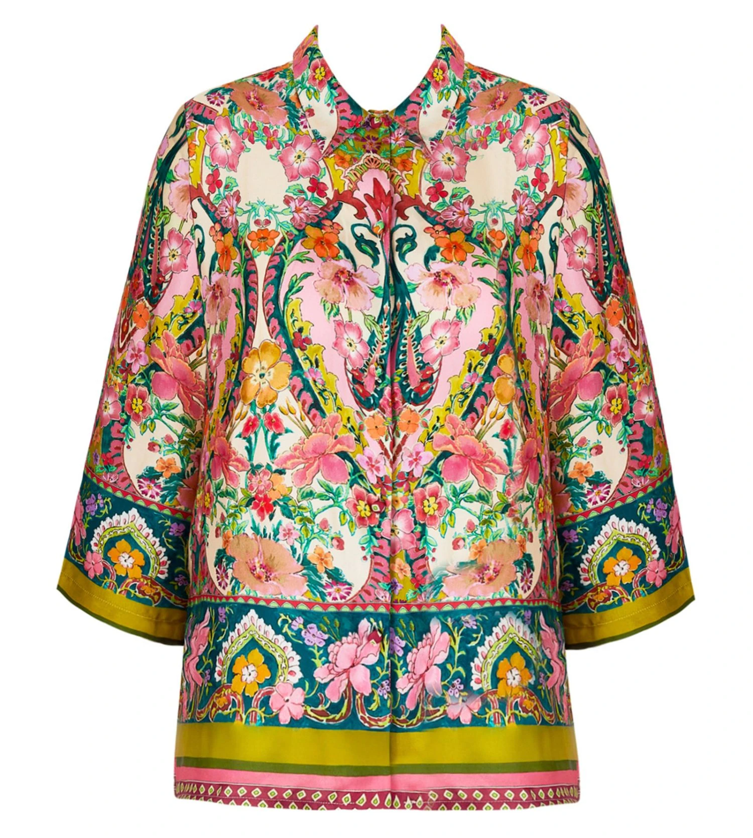 Lise Charmel Libertine en Fleurs – Chemise Courte en Satin de Viscose Imprimé Floral 4 Lise Charmel Libertine en Fleurs – Chemise Courte en Satin de Viscose Imprimé Floral – Image 2