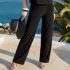 Pantalon De Plage Lise Charmel CHIC NAUTIQUE Noir 2 Pantalon De Plage Lise Charmel CHIC NAUTIQUE Noir -Lingerie Sipp chic nautique pantalon uni noir noir