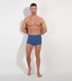 HOM Boxer Classic Bleu Jeans en Coton Modal – Sous-Vêtement Confort & Maintien Premium -Lingerie Sipp classic boxer 0054 jeans blue 4