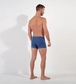 HOM Boxer Classic Bleu Jeans en Coton Modal – Sous-Vêtement Confort & Maintien Premium -Lingerie Sipp classic boxer 0054 jeans blue 5