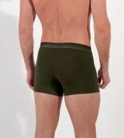 Boxer Uni En Coton Homme Vert Kaki Classic -Lingerie Sipp classic boxer 00dk dark khaki 3