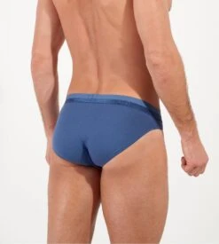 Hom Mini Slip Bleu Jeans Classic - Sous-vêtement Homme en Coton & Modal Confort -Lingerie Sipp classic mini briefs 0054 jeans blue 3