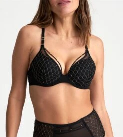 MARIE JO Soutien Gorge Coque Coeur Colima Noir