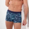Hom Compiègne Boxer Court Imprimé Floral Bleu – Sous-vêtement Soyeux avec Ceinture Microfibre Confort -Lingerie Sipp compiegne boxer briefs p0ra navy print p0ra navy print