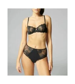 Simone Perele Culotte Taille Haute Rêve Noir -Lingerie Sipp culotte taille haute reve noir 015 3