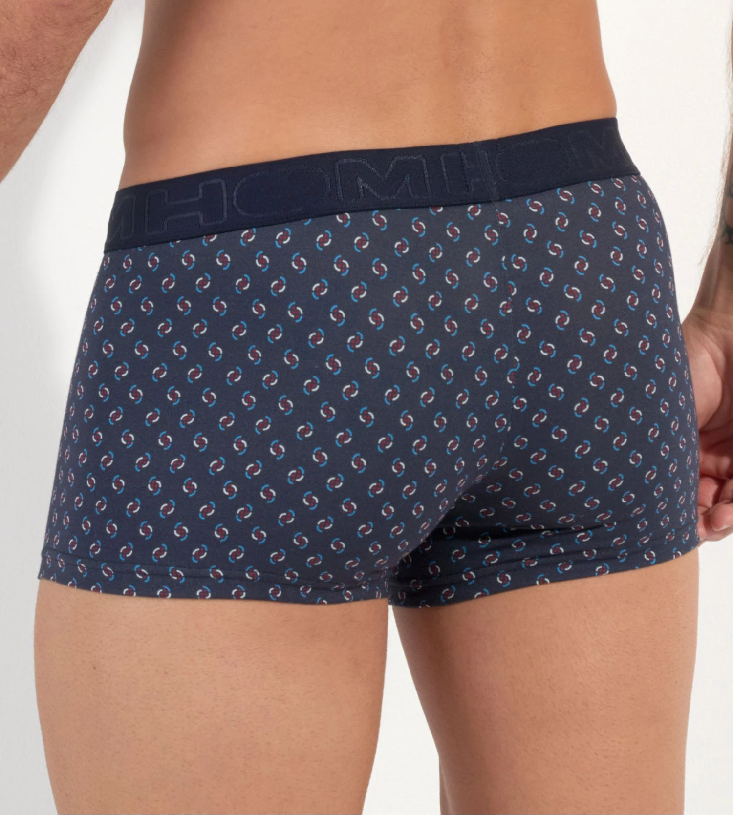 HOM Boxer HO1 Cyrus Navy Geometric Print - Ultra-Soft Horizontal Opening Trunk 5 HOM Boxer HO1 Cyrus Navy Geometric Print - Ultra-Soft Horizontal Opening Trunk – Image 3