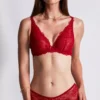 Aubade Soutien-gorge Triangle Plunge Danse Des Sens Irresistible Red