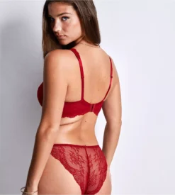Aubade Soutien-gorge Triangle Plunge Danse Des Sens Irresistible Red -Lingerie Sipp danse des sens sg triangle plunge irresistible red 6
