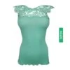 Débardeur Coton Dentelle Chantilly Menthe -Lingerie Sipp debardeur coton dentelle chantilly 930 menthe