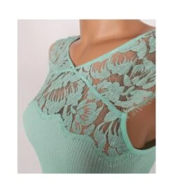 Oscalito Débardeur Menthe en Coton Fil d'Écosse – Top Dentelle Chantilly et Plumetis 13 Oscalito Débardeur Menthe en Coton Fil d'Écosse – Top Dentelle Chantilly et Plumetis -Lingerie Sipp debardeur coton dentelle chantilly 930 menthe 5