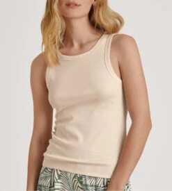 Calida Débardeur Pour Femme Favourites Healing Quill Crème