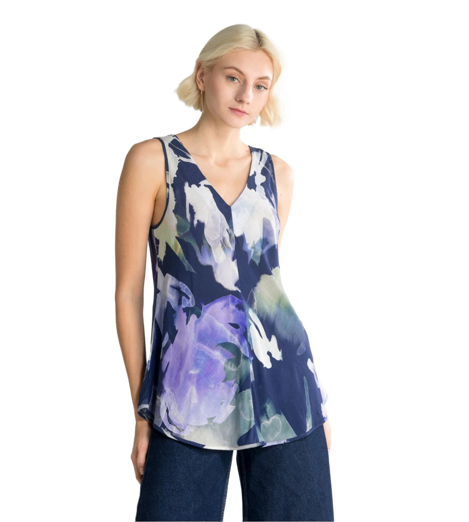 Top En Viscose Tissée Effet Lin 4 Top En Viscose Tissée Effet Lin – Image 2