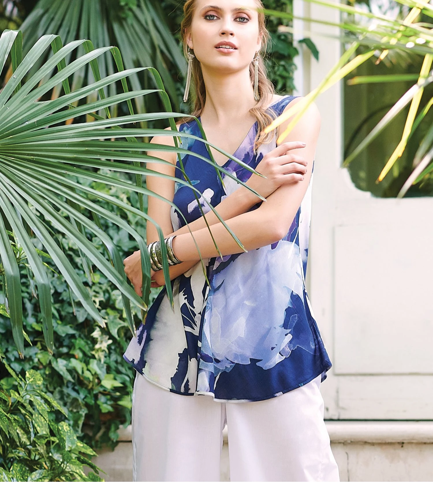 Top En Viscose Tissée Effet Lin 5 Top En Viscose Tissée Effet Lin – Image 3