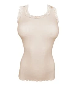 Top à Bretelles Larges En Laine Et Soie Quarzo