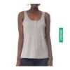 Débardeur Maille Fine à 3 Boutons GRIS -Lingerie Sipp debardeur maille fine a 3 boutons gris