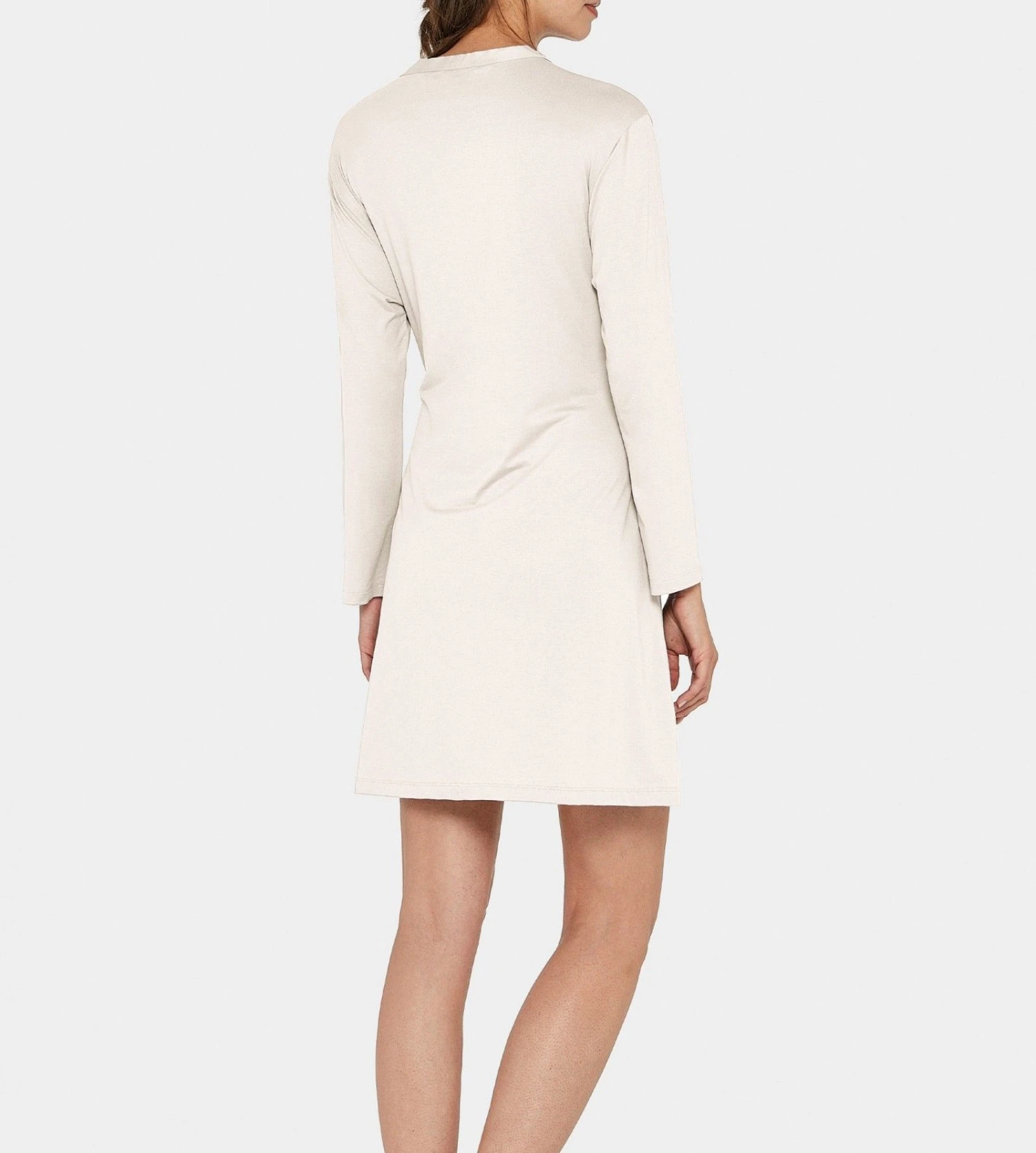 Déshabillé Impetus Essence Grège en Modal Tencel et Satin – Peignoir Léger et Élégant 4 Déshabillé Impetus Essence Grège en Modal Tencel et Satin – Peignoir Léger et Élégant – Image 2