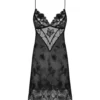 Nuisette Baby Doll Noir En Tulle Brodé Désir Et Volupté -Lingerie Sipp desir et volupte nuisette baby doll noir