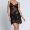 Nuisette Laçage Désirs De Venise Noir 1 Nuisette Laçage Désirs De Venise Noir -Lingerie Sipp desirs de venise nuisette lacage noir