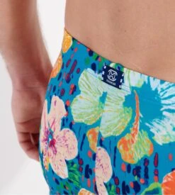 Hom Boxer De Bain Dino Imprimé Bleu Turquoise Print -Lingerie Sipp dino boxer bain p0pf turquoise print bleu 3