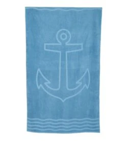Serviette De Plage En Coton Jeans Blue