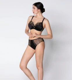 Culotte Haute Couture Éblouissante Icône Or Nuit -Lingerie Sipp eblouissante icone slip haut couture 8161 or nuit 4