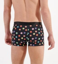 Hom Boxer FABIAN Black Print – Imprimé Parasols Estival en Coton & Modal -Lingerie Sipp fabian boxer h i004 black print noir 4