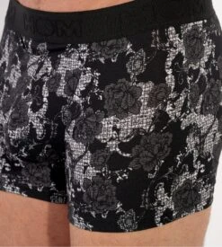 Hom Boxer Fleuri Noir Et Blanc Fairmont Avec Ouverture à L'avant 10 Hom Boxer Fleuri Noir Et Blanc Fairmont Avec Ouverture à L'avant -Lingerie Sipp fairmont boxer ho1 noir imprime fleuri 2