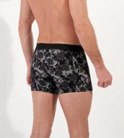 Hom Boxer Fleuri Noir Et Blanc Fairmont Avec Ouverture à L'avant 12 Hom Boxer Fleuri Noir Et Blanc Fairmont Avec Ouverture à L'avant -Lingerie Sipp fairmont boxer ho1 noir imprime fleuri 4