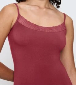 Triumph Feel Of Modal Rose Framboise – Top à Bretelles Fines avec Dentelle 10 Triumph Feel Of Modal Rose Framboise – Top à Bretelles Fines avec Dentelle -Lingerie Sipp feel of modal debardeur rose sweet marsala 2