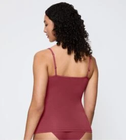 Triumph Feel Of Modal Rose Framboise – Top à Bretelles Fines avec Dentelle 11 Triumph Feel Of Modal Rose Framboise – Top à Bretelles Fines avec Dentelle -Lingerie Sipp feel of modal debardeur rose sweet marsala 3