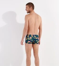 Hom Boxer De Bain Flamingo Navy Print -Lingerie Sipp flamingo boxer bain p0ra navy print bleu 3