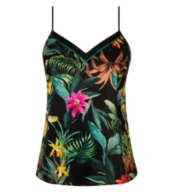 Lise Charmel Fleurs Étoiles Vert Floral – Caraco Luxe en Soie Imprimée -Lingerie Sipp fleurs etoiles caraco imprime bf 18067 eclat etoile 1