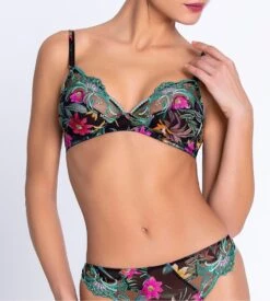 Lise Charmel Fleurs Étoiles Vert Éclat - Soutien-gorge Triangle Sans Armatures -Lingerie Sipp fleurs etoiles sg sans armature 18067 eclat etoile 6