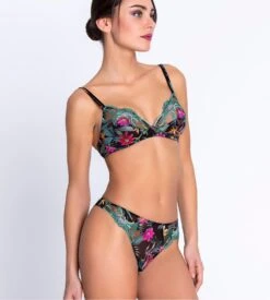 Lise Charmel Fleurs Étoiles Vert Éclat - Soutien-gorge Triangle Sans Armatures -Lingerie Sipp fleurs etoiles sg sans armature 18067 eclat etoile 8