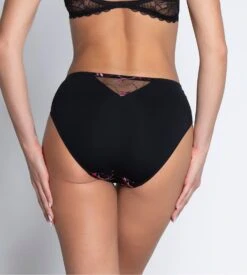 Culotte Haute Floraison Passion Safran Rose 13 Culotte Haute Floraison Passion Safran Rose -Lingerie Sipp floraison passion slip haut safran rose 3