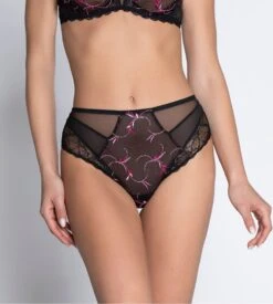 Culotte Haute Floraison Passion Safran Rose 17 Culotte Haute Floraison Passion Safran Rose -Lingerie Sipp floraison passion slip haut safran rose 7