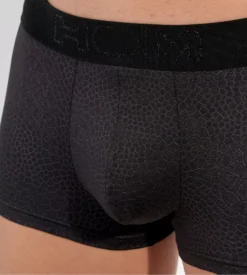 Shorty Hom FLORIDA Noir Effet Cuir Reptile – Boxer Court Sexy Ligne Temptation -Lingerie Sipp florida boxer trunk noir noir 1