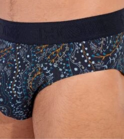 HOM Slip Homme Fontainebleau – Imprimé Bleu Élégant en Coton et Modal 10 HOM Slip Homme Fontainebleau – Imprimé Bleu Élégant en Coton et Modal -Lingerie Sipp fontainebleau slip mini bleu a motifs pour homme 2