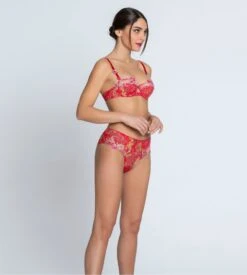 Shorty Forêt Rubis Santal Rouge 15 Shorty Forêt Rubis Santal Rouge -Lingerie Sipp foret rubis shorty santal rouge 5