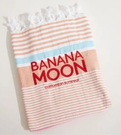 Banana Moon Serviette De Plage à Rayures Mani Marbella Rouge