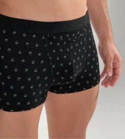 Hom Lot de 2 Boxers GABRIELE HO1 Black Print – Ouverture Horizontale en Coton -Lingerie Sipp gabriele boxer lot de 2 ho1 d042 black black print noir 1