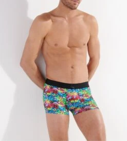 Hom Boxer En Microfibre Imprimée GRAFFITI WALL Multico Print 13 Hom Boxer En Microfibre Imprimée GRAFFITI WALL Multico Print -Lingerie Sipp graffiti wall boxer h p023 multico print multicolore 3