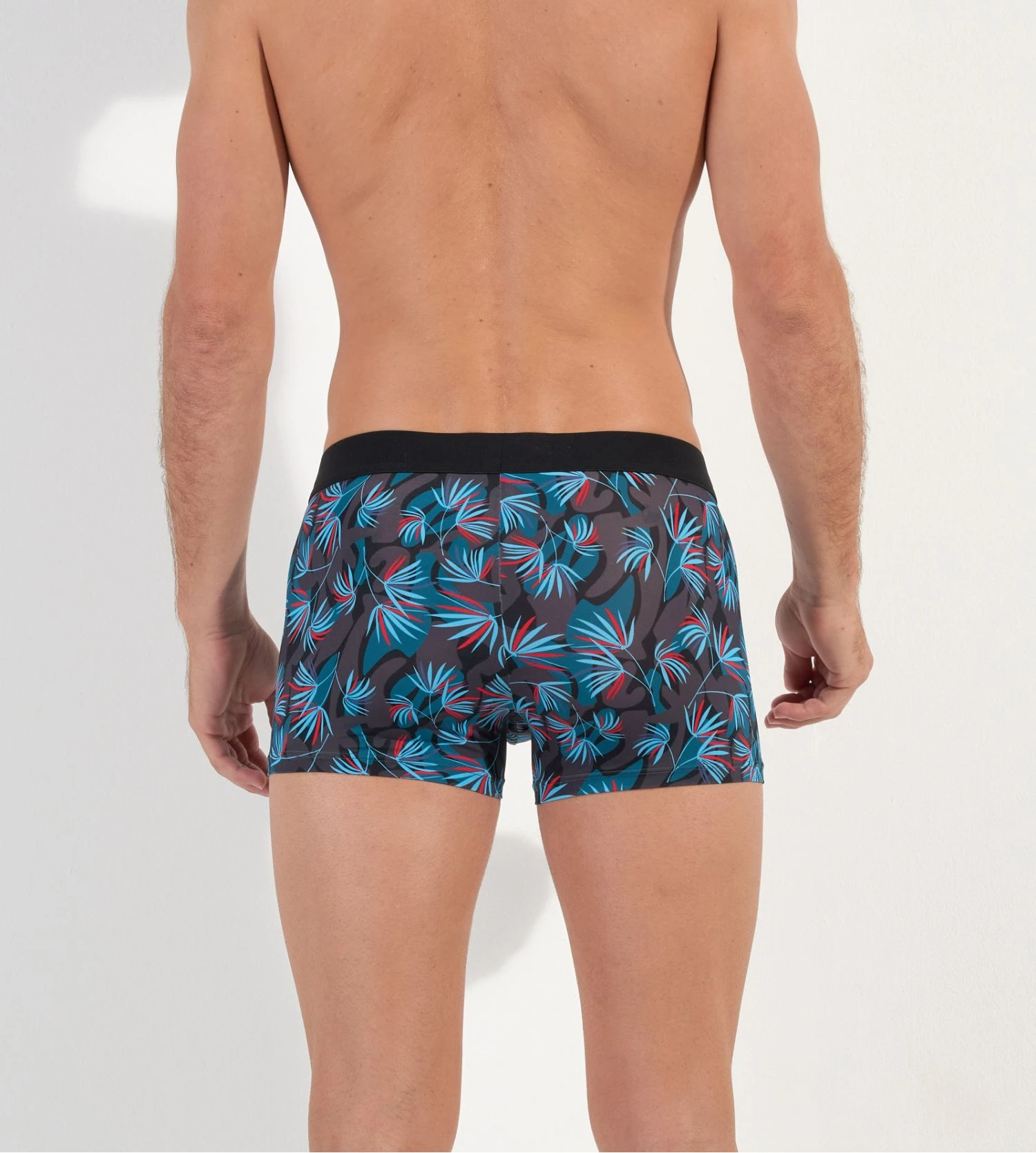 Hom Hanoi HO1 Boxer Briefs – Dark Grey Graphic Print with Horizontal Opening 6 Hom Hanoi HO1 Boxer Briefs – Dark Grey Graphic Print with Horizontal Opening – Image 4