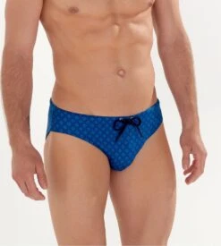 Slip De Bain Bleu Pour Homme Imprimé Motifs Géométrique Hendaye 16 Slip De Bain Bleu Pour Homme Imprimé Motifs Géométrique Hendaye -Lingerie Sipp hendaye mini bain i0bi blue print bleu 5