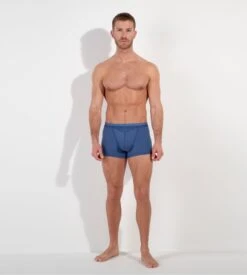 Hom Boxer HO1 Bleu Jeans Chiné - Sous-vêtement Masculin à Ouverture Horizontale -Lingerie Sipp ho1 boxer briefs ho1 0054 jeans blue 3